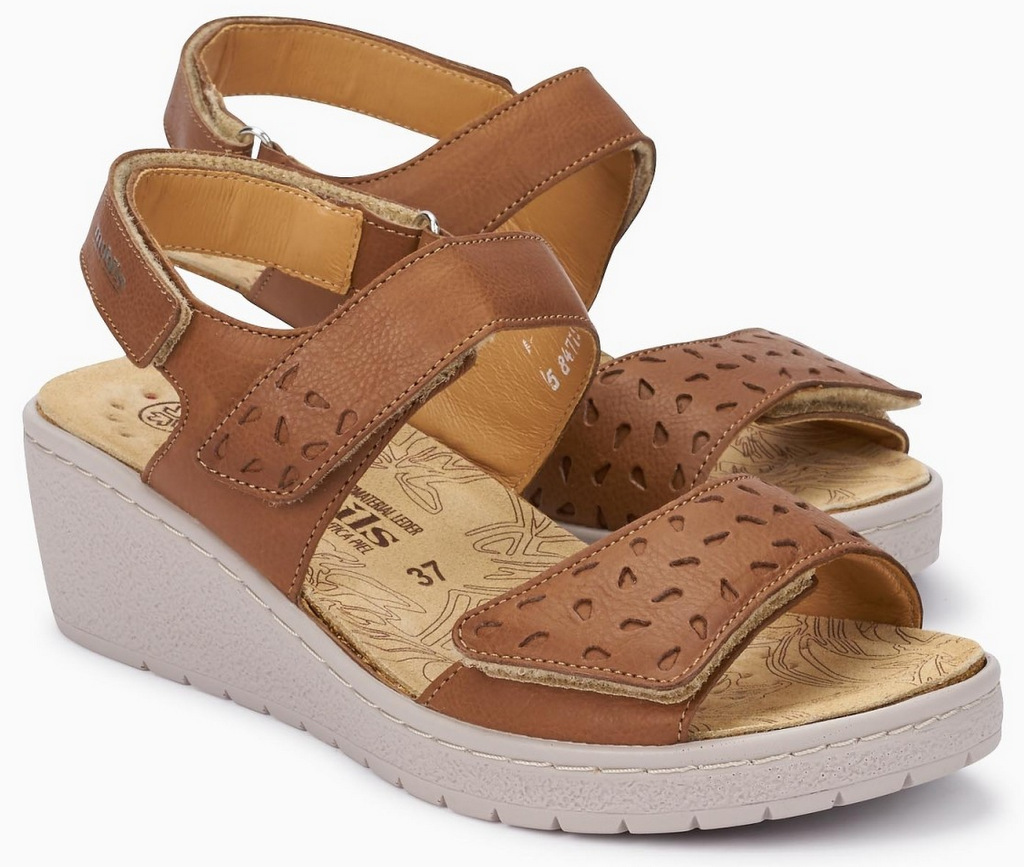 Mobils by Mephisto PENNY PERF Dames Sandaal - Extra Breed - Bruin