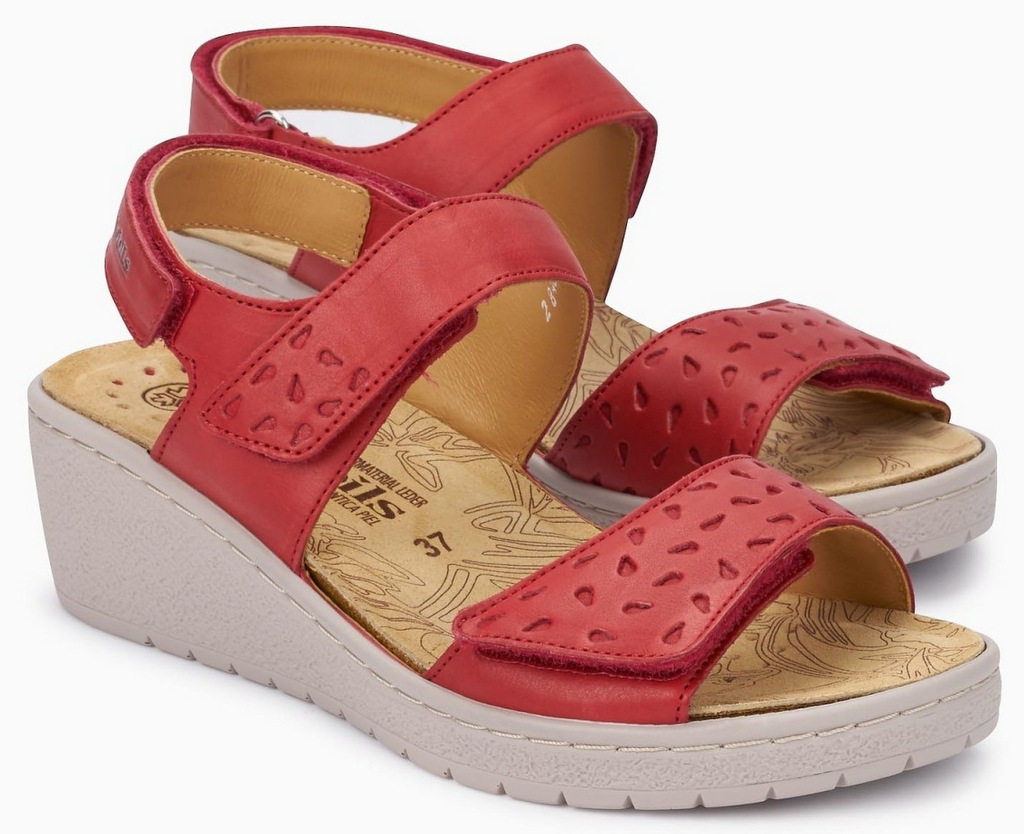 Mobils by Mephisto PENNY PERF Dames Sandaal - Extra Breed - Rood