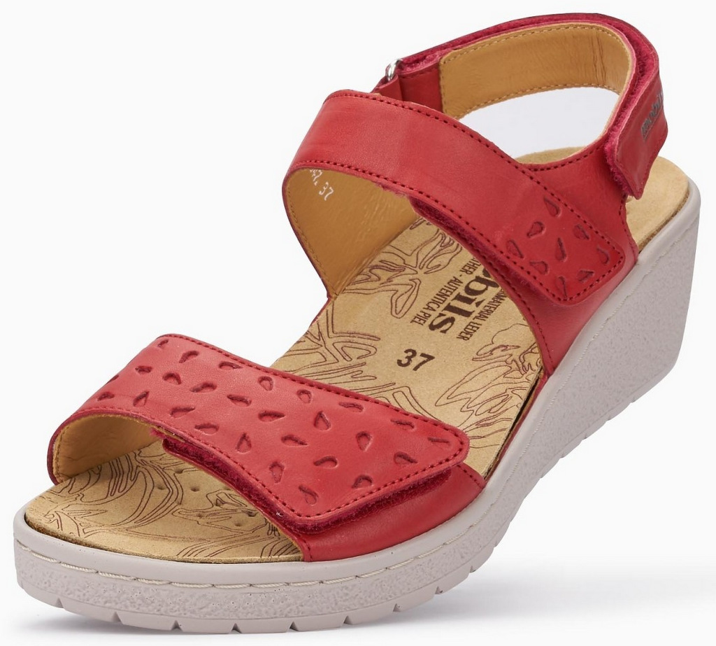 Mobils by Mephisto PENNY PERF Dames Sandaal - Extra Breed - Rood - Afbeelding 5