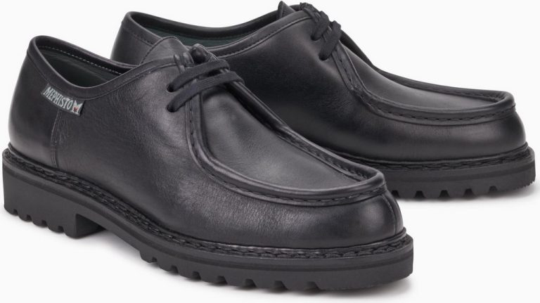 Mephisto PEPPO heren veterschoen - zwart leer GOODYEAR WELT