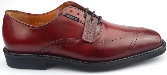 Mephisto PETER SUPREME goodyear welt heren veterschoen rood - Afbeelding 2