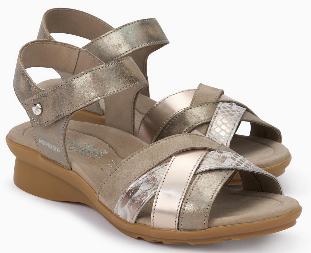 Mephisto POLINA Dames Sandaal - Donkertaupe