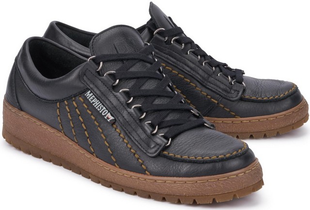 Mephisto RAINBOW OREGON heren veterschoen - zwart leer