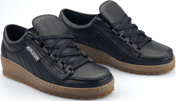 Mephisto RAINBOW heren veterschoen - zwart leer