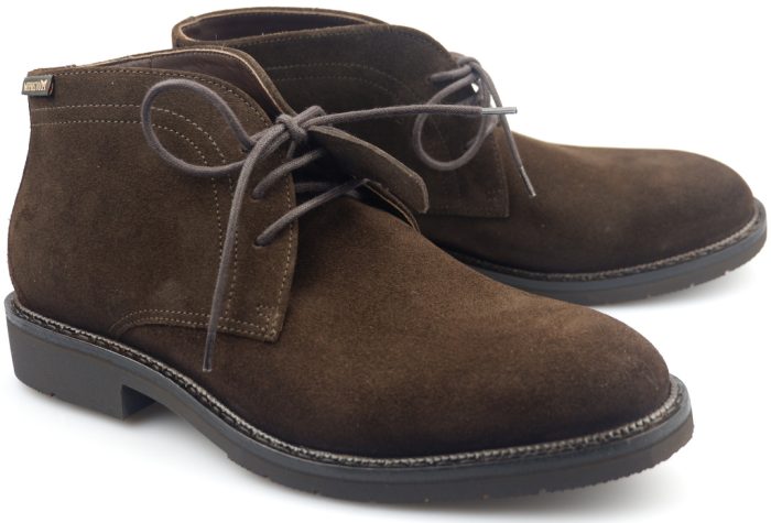 Mephisto TIBERIO donkerbruin suede heren enkellaarzen