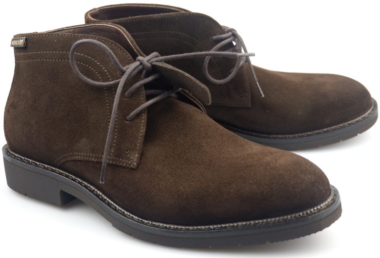 Mephisto TIBERIO donkerbruin suede heren enkellaarzen