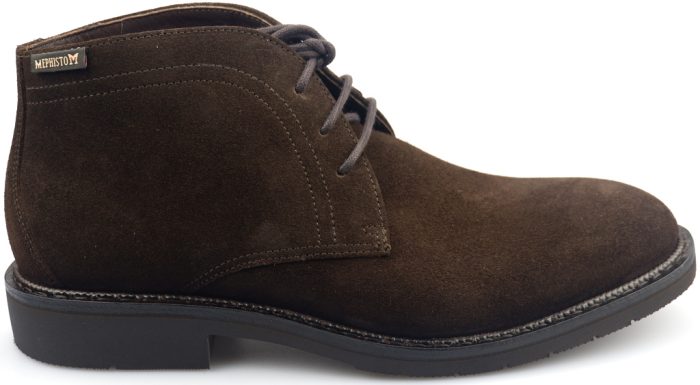 Mephisto TIBERIO donkerbruin suede heren enkellaarzen - Afbeelding 2