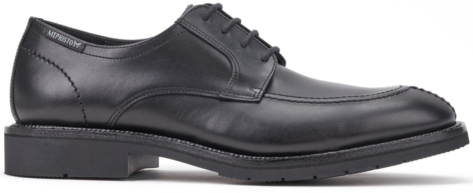 Mephisto TITUS SUPREME Handgemaakte Heren Veterschoen - Zwart Leer - Afbeelding 2