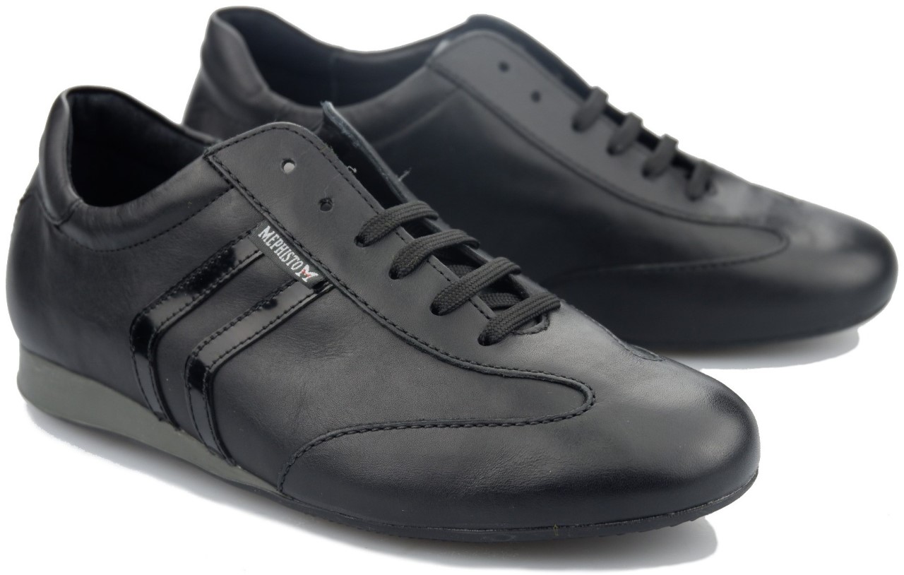 Mephisto BARTY dames sneaker - zwart leer