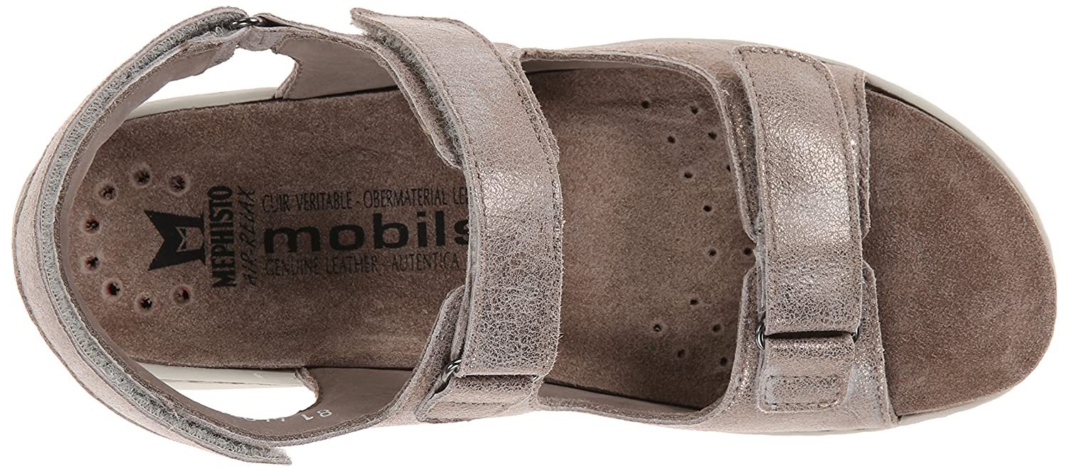 Mobils by Mephisto ILONA - dames sandaal - donker taupe leather - EXTRA BREED - Afbeelding 2