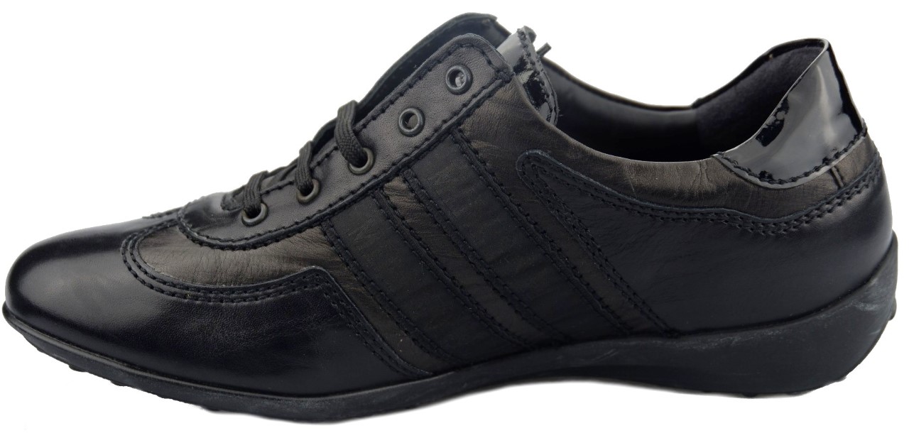 Mephisto IRENA dames veterschoen - zwart leer - Afbeelding 2
