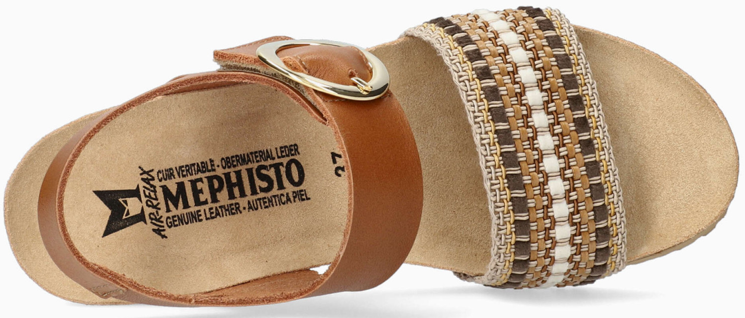 Mephisto LAURE dames sandaal - camel beige leer - Afbeelding 3