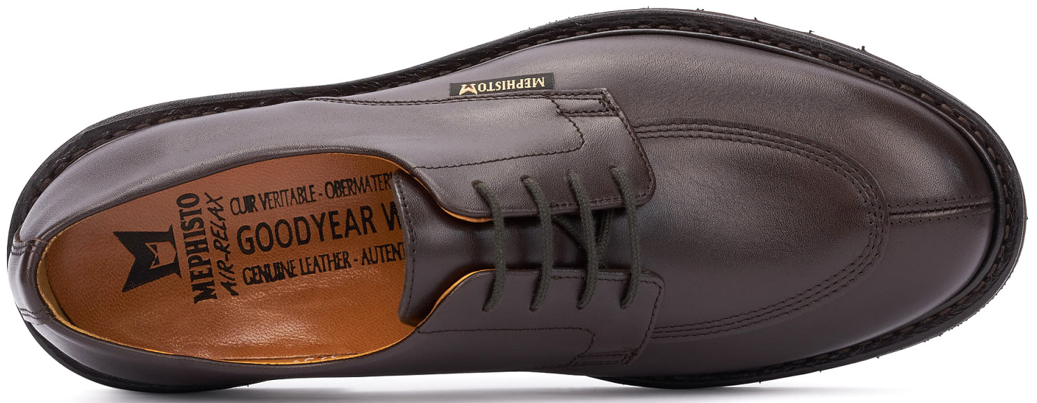 Mephisto MIKE ELCHO heren veterschoen donker bruin leer GOODYEAR WELT - Afbeelding 4
