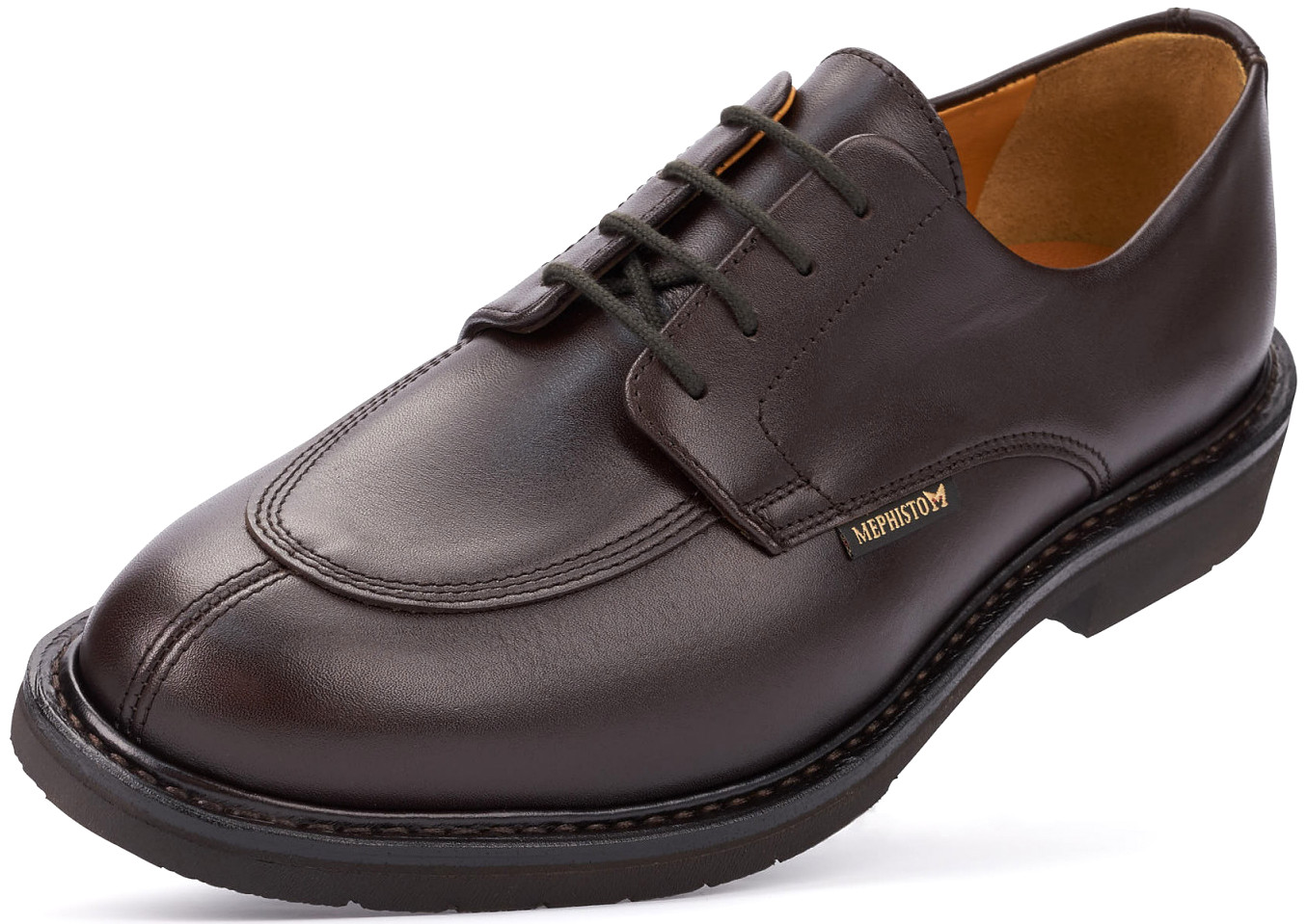 Mephisto MIKE ELCHO heren veterschoen donker bruin leer GOODYEAR WELT - Afbeelding 2