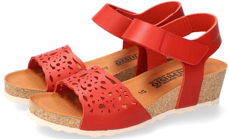 Mephisto RAPHEALA dames sandalen glad leer - rood