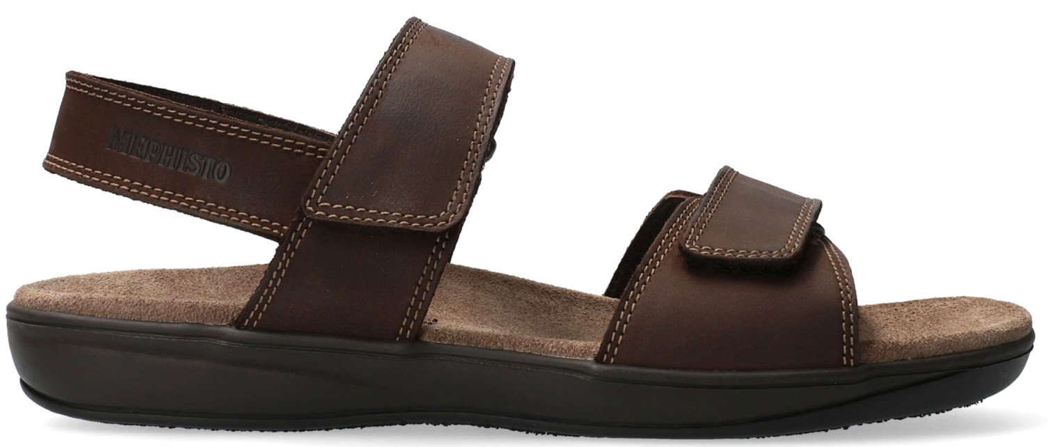 Mephisto SIMON Heren Sandaal - Donkerbruin Leer - Afbeelding 2