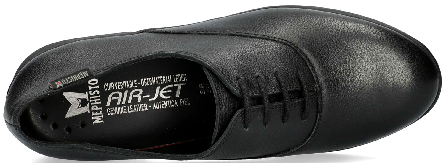 Mephisto SYLA lederen dames veterschoen zwart - Afbeelding 3