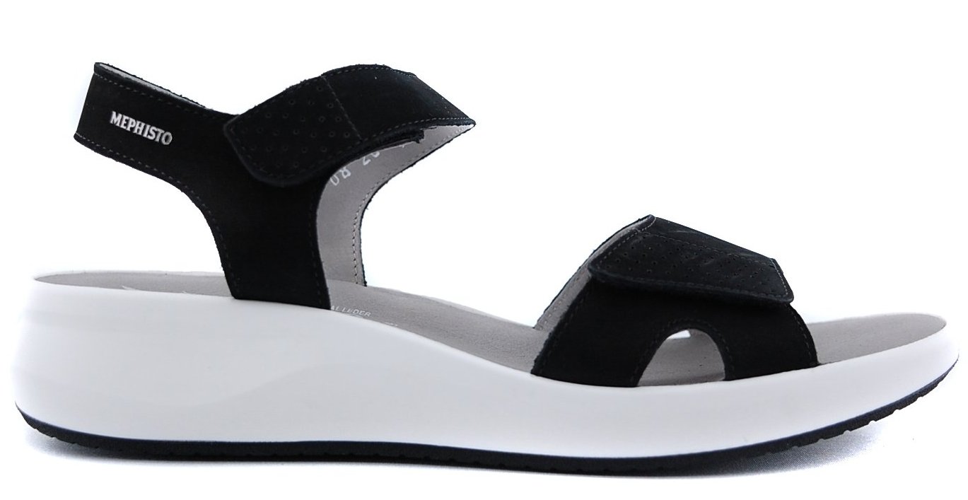 Mephisto TANY dames sandaal - zwart nubuck - Afbeelding 3