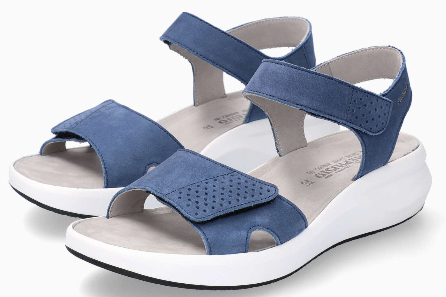 Mephisto TANY dames sandaal - blauw nubuck