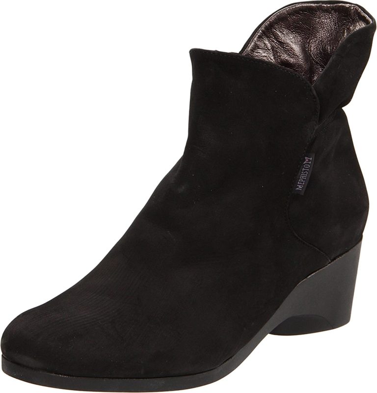 Mephisto TURNA dames enkellaars - zwart nubuck