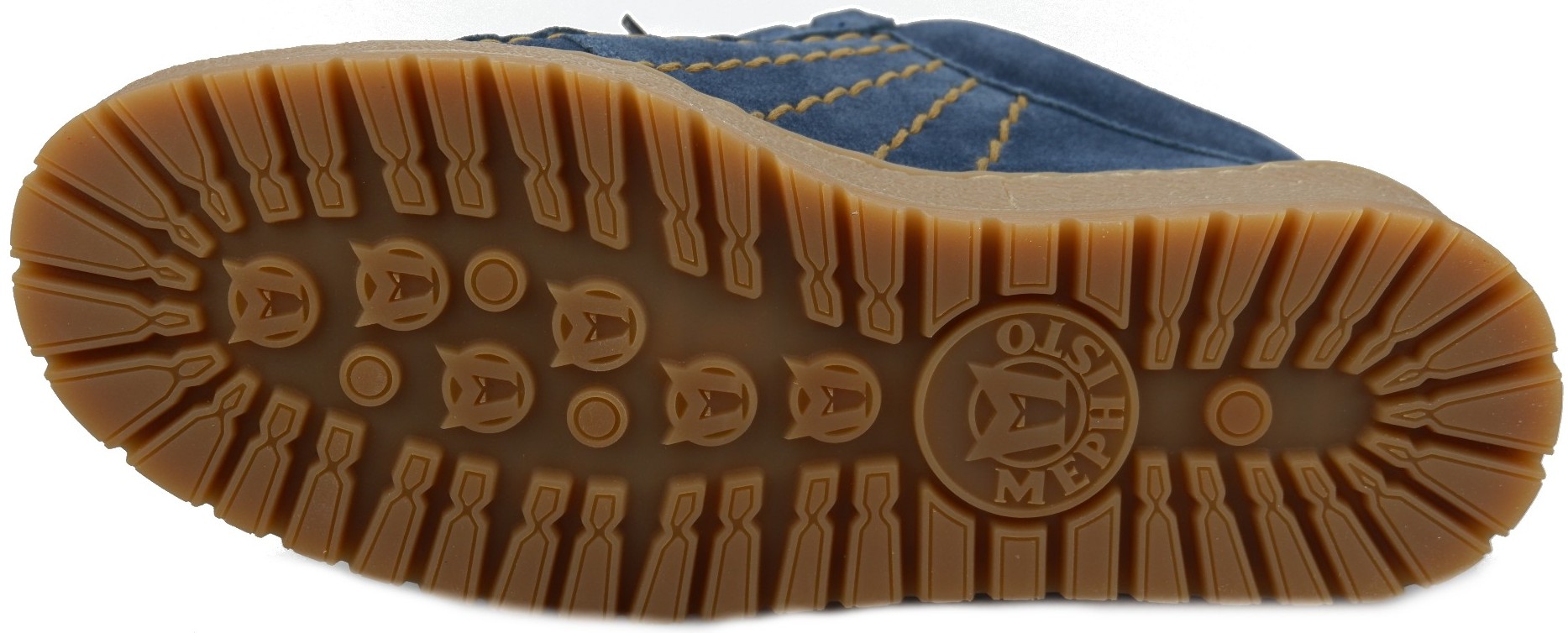 Mephisto RAINBOW blauw suede klassieke veterschoenen - Afbeelding 5