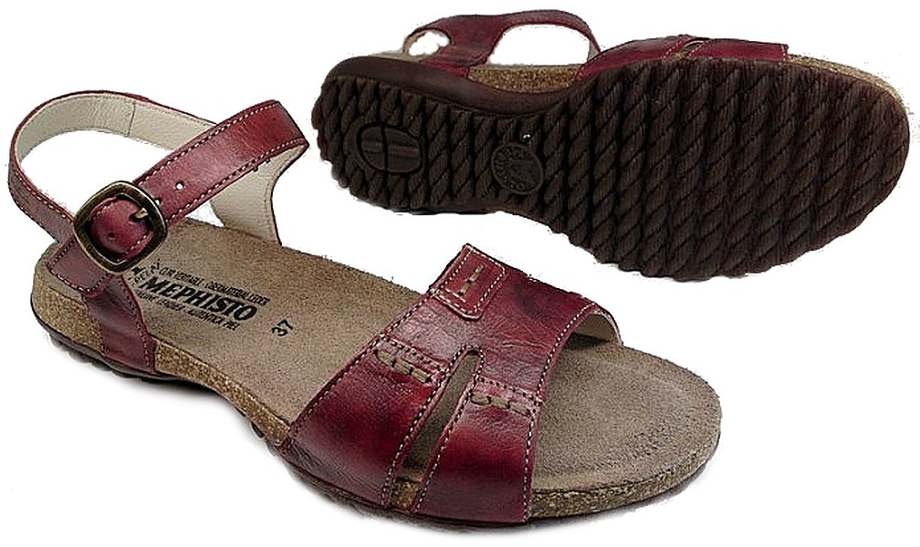Mephisto BYLBA rood lederen dames sandal