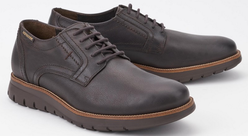 Mephisto BRETT heren veterschoen - donkerbruin leer