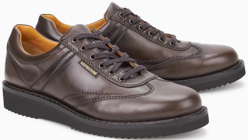Mephisto ADRIANO donkerbruin lederen handgemaakte herenschoenen