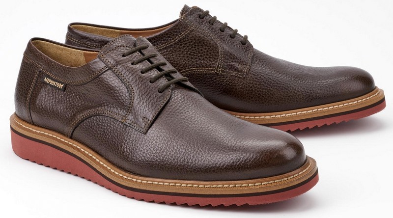 Mephisto ENZO granit donker bruin leer